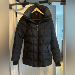 Mackage / Aritzia - Black Puffer Mid-Length Coat